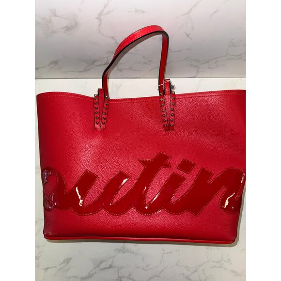 Christian Louboutin Cabarock Tote in Rouge Red - Picture 3 of 9